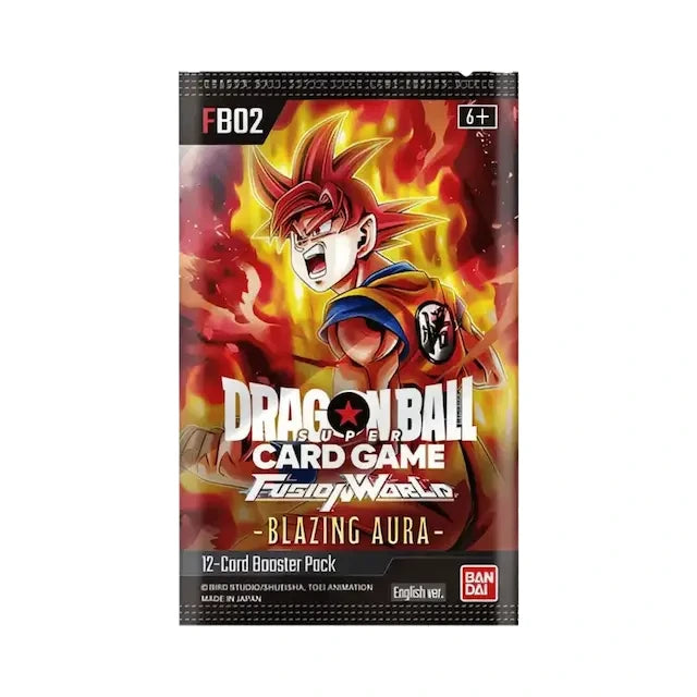 Dragon Ball Super Card Game – Fusion World FB02 Blazing Aura Booster Pack (12 Cards)