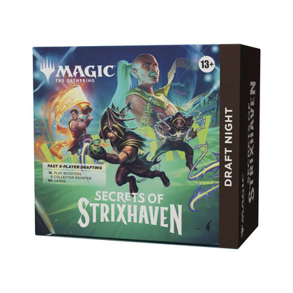 Magic: The Gathering – Secrets of Strixhaven Draft Night (12 Play Boosters + 1 Collector Booster + 90 Lands)