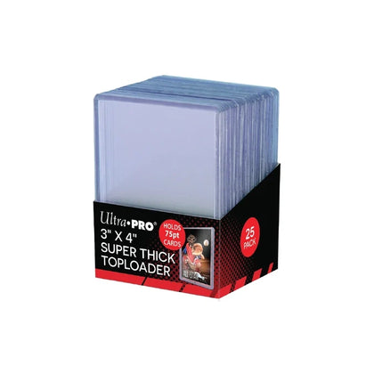 Ultra Pro 3" x 4" Super Thick 75pt Toploaders (25)