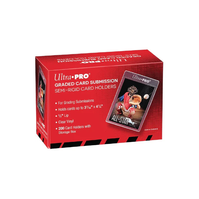 Ultra Pro Semi-Rigid 1/2" Lip Card Holders — Graded Card Submission (200)